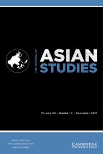 Cover of the Journal of Asian Studies